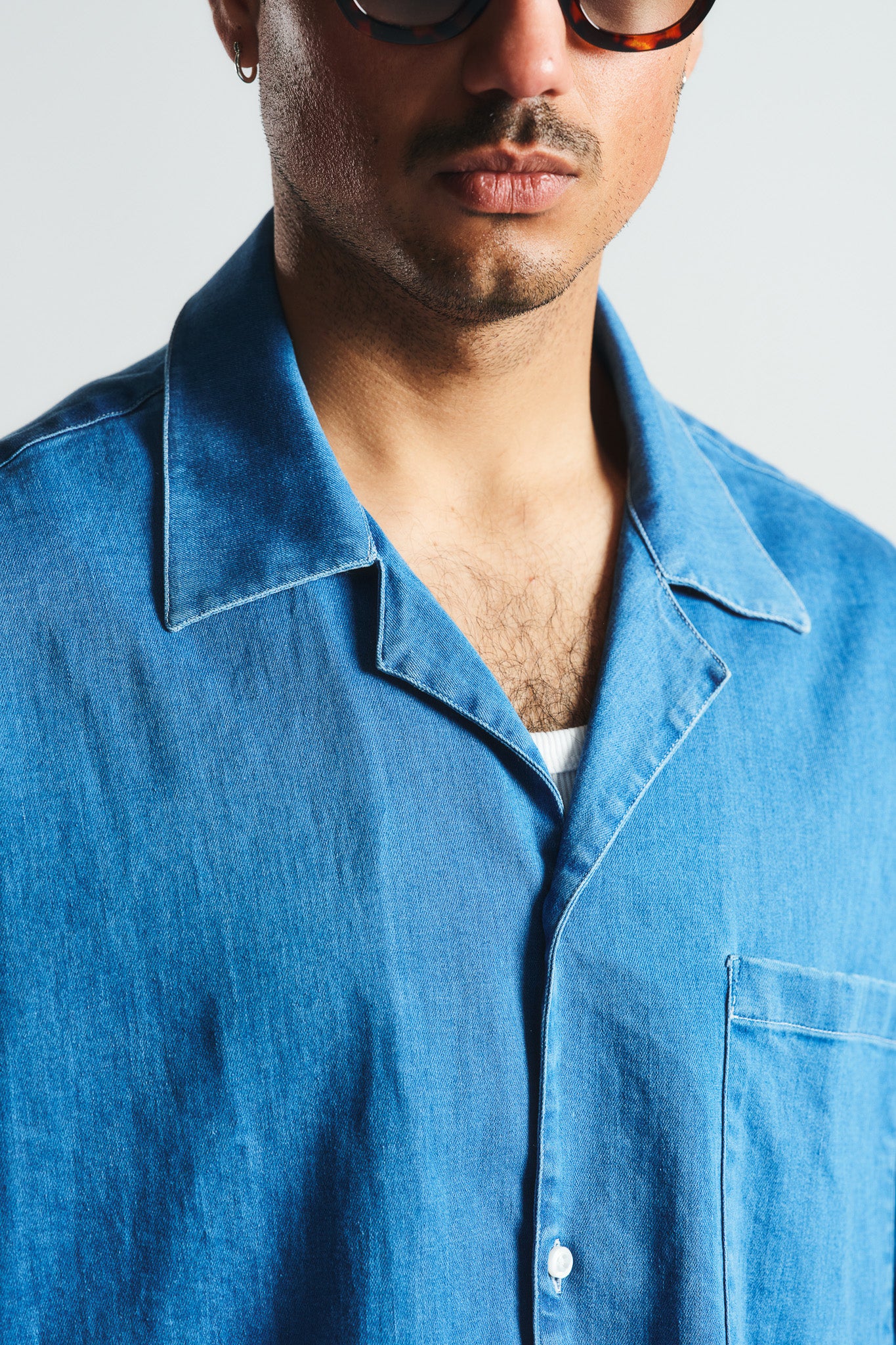Denim Short Sleeve Shirt