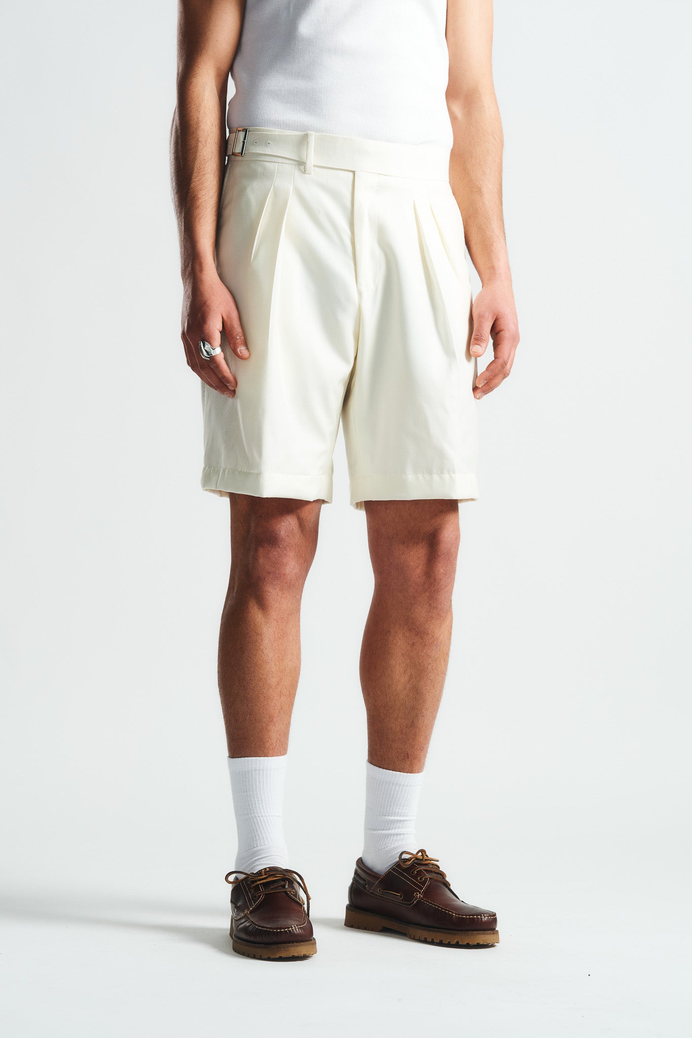 Pleated Short Weiss