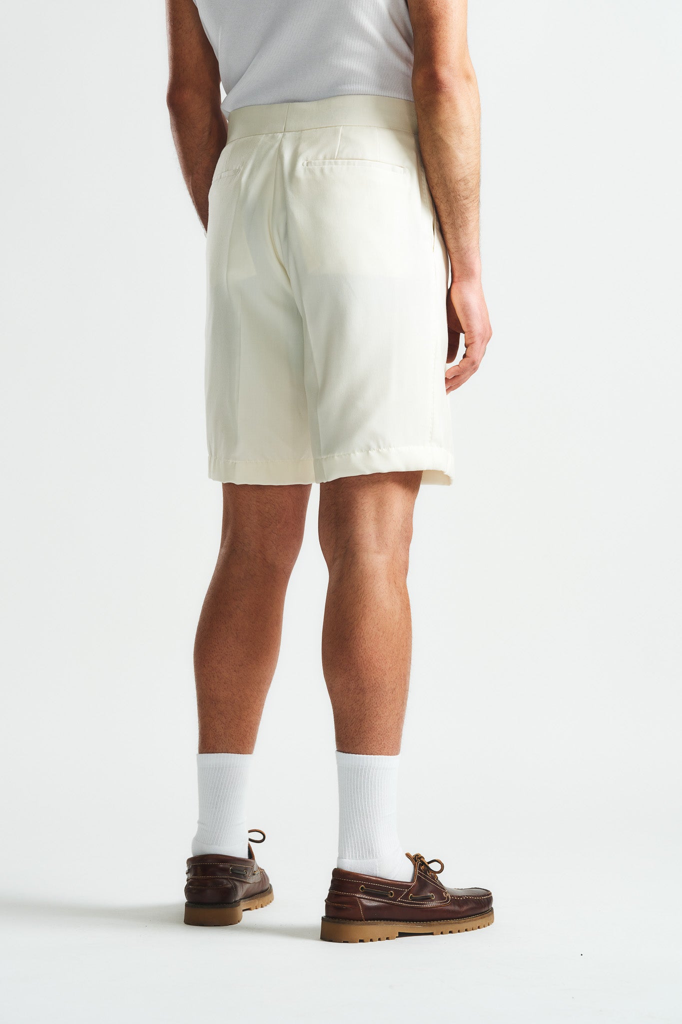 Pleated Short Weiss