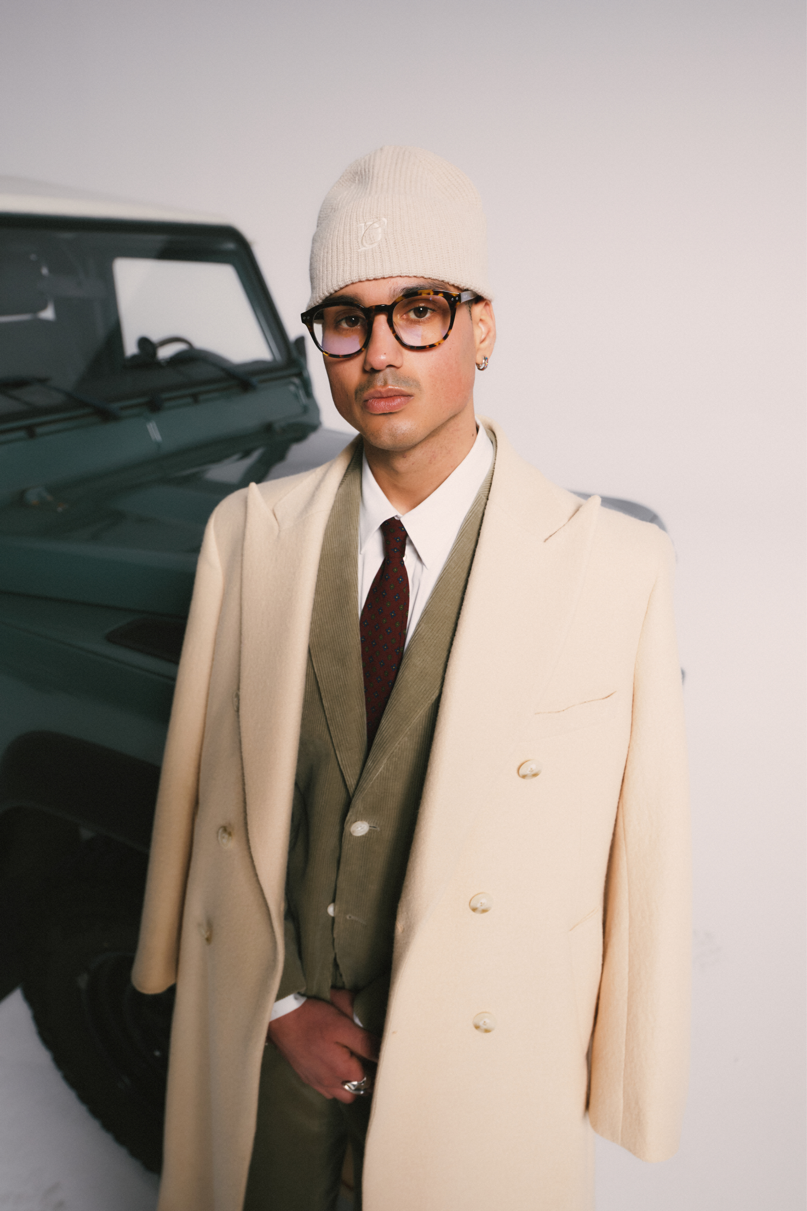 Anzugsjackett Kord Grün