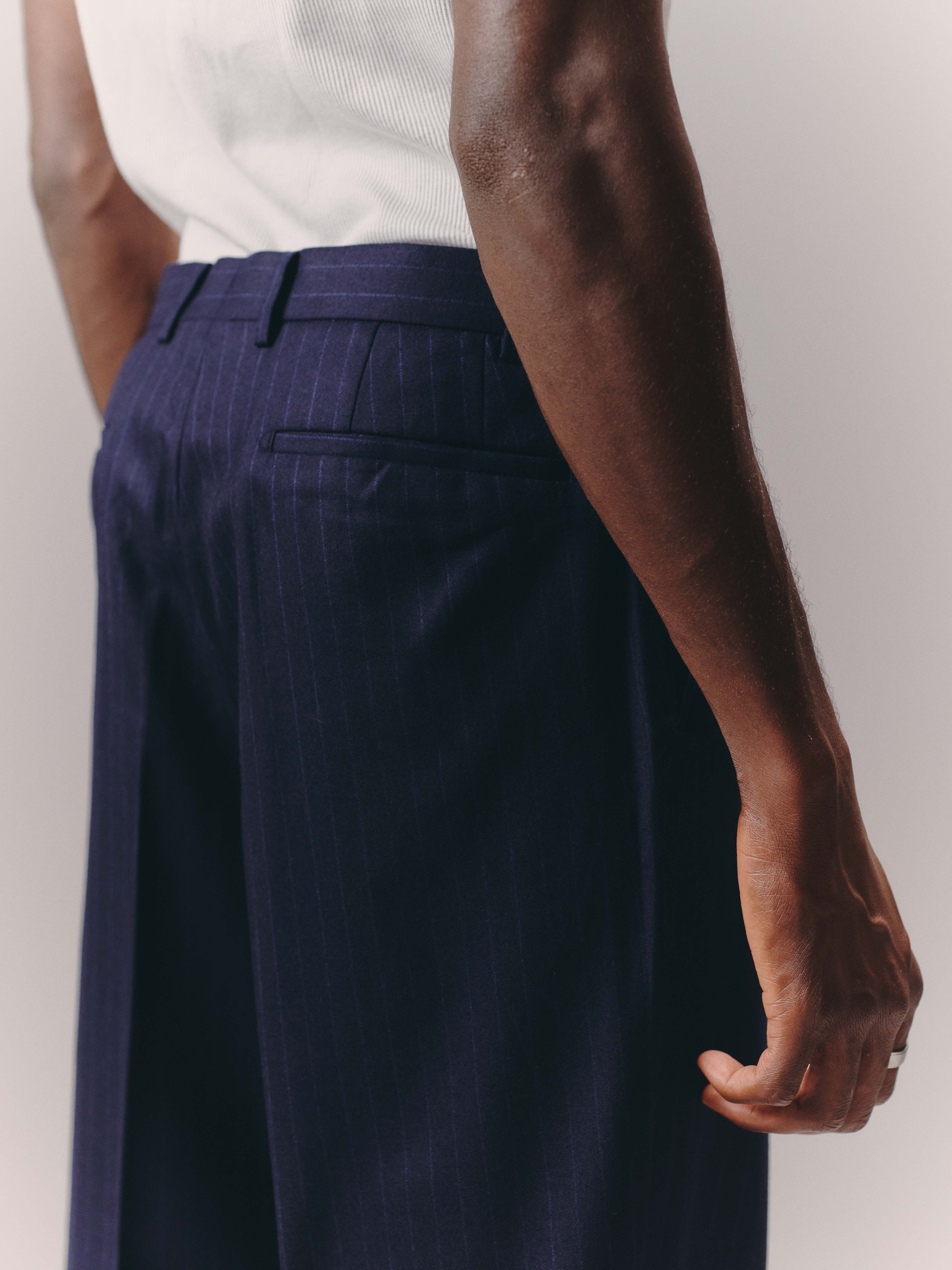 Pinstripe Trousers
