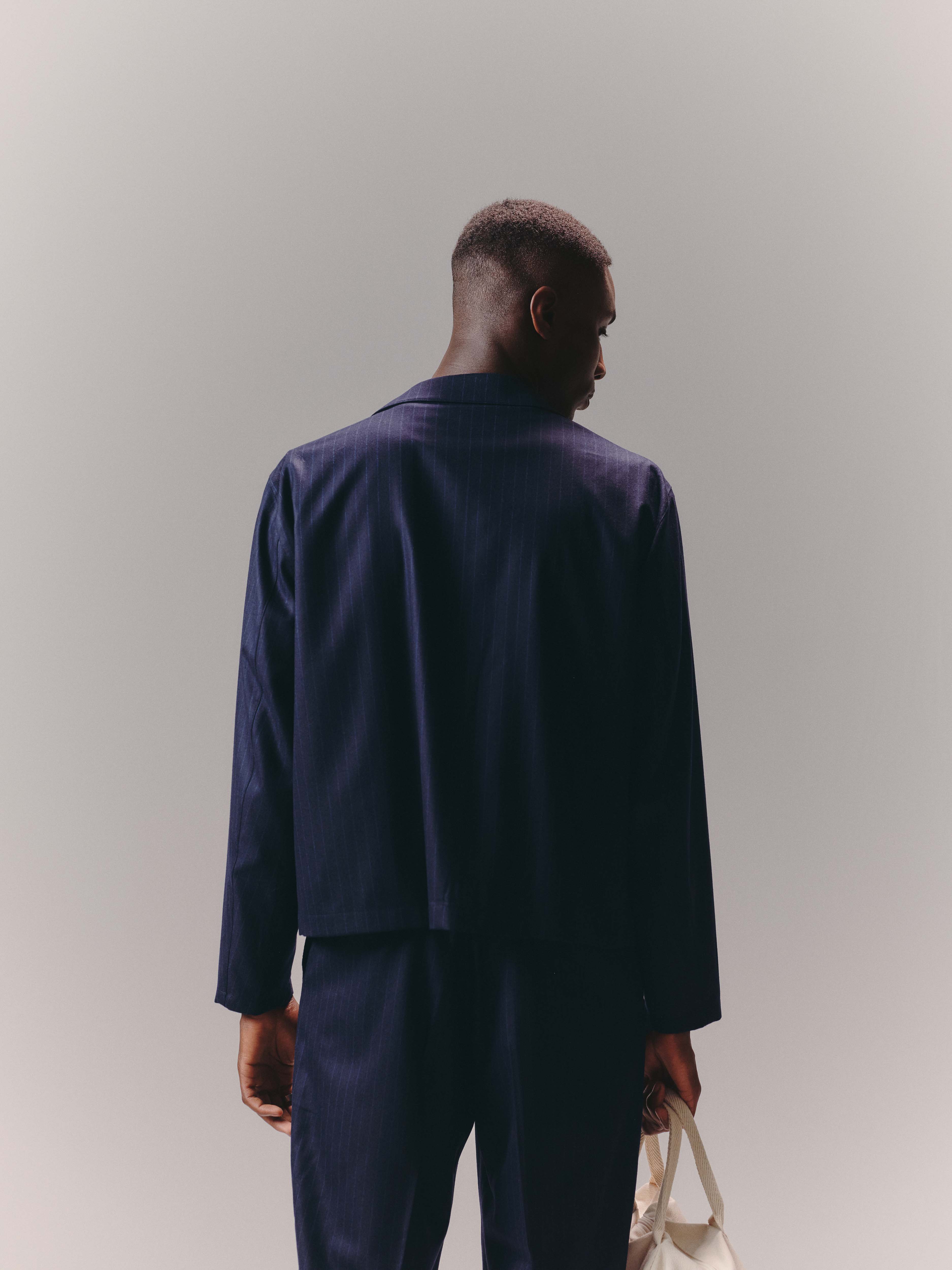 Pinstripe Flight Jacket