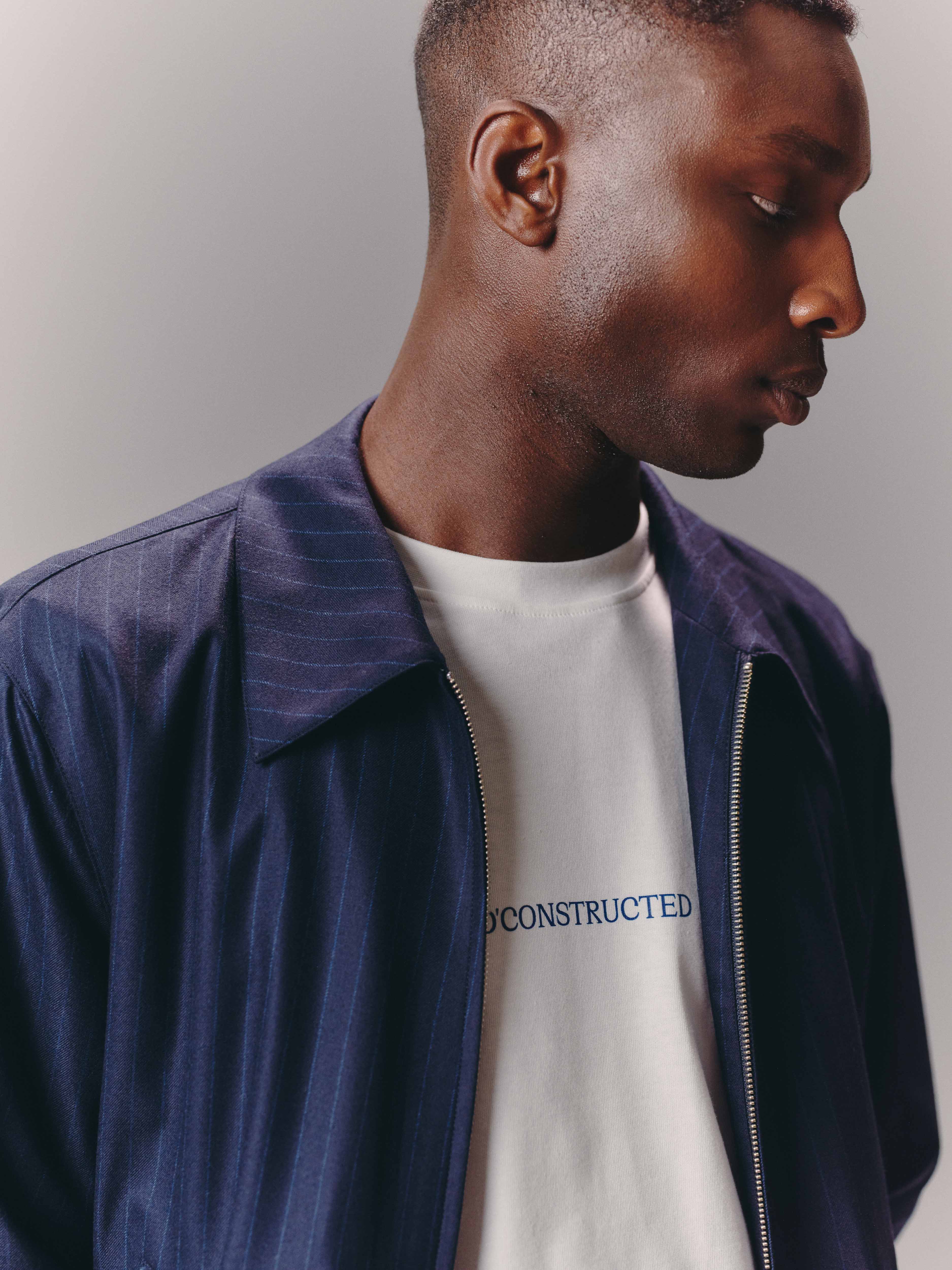 Pinstripe Flight Jacket