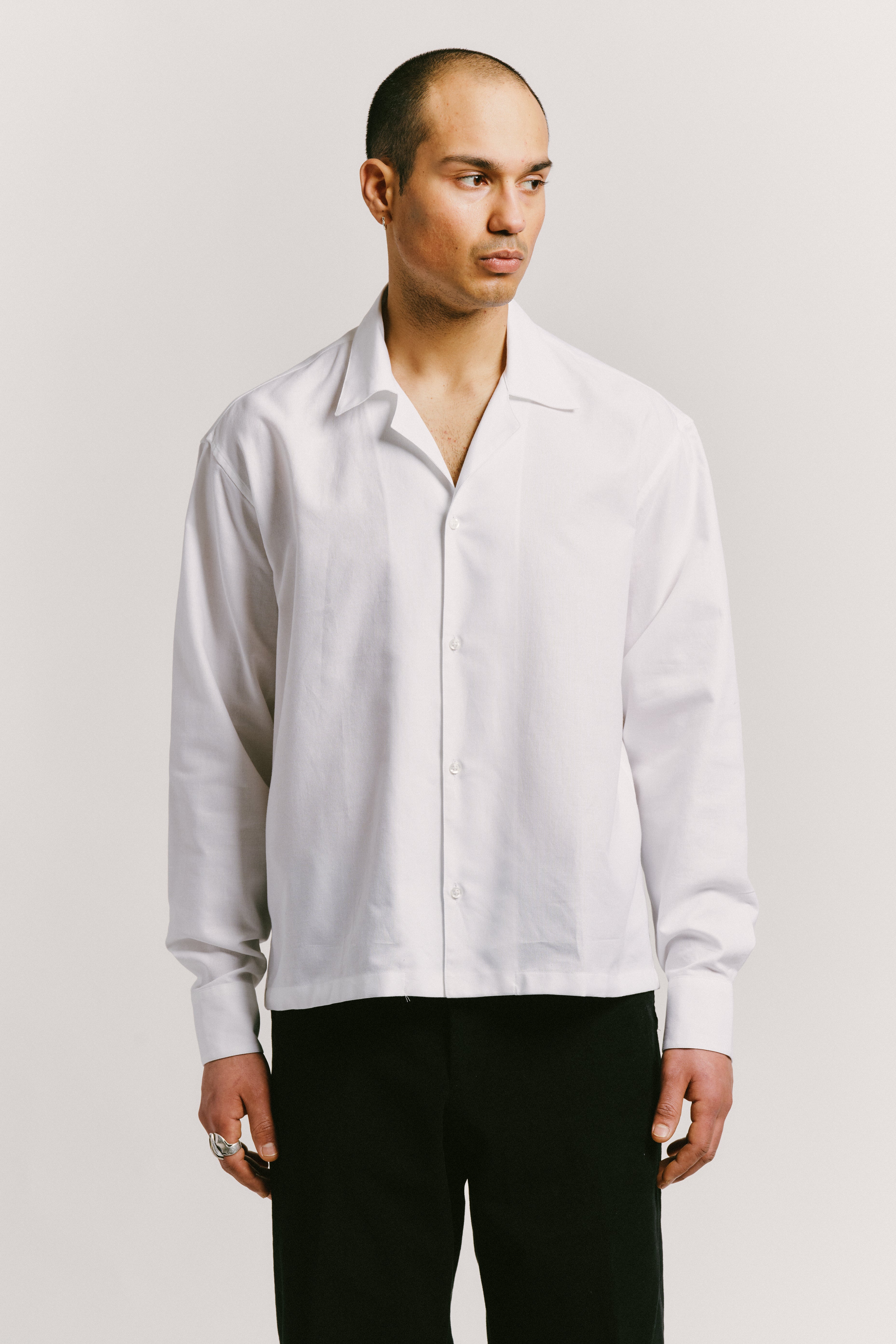 Long Sleeve Camp Collar Shirt