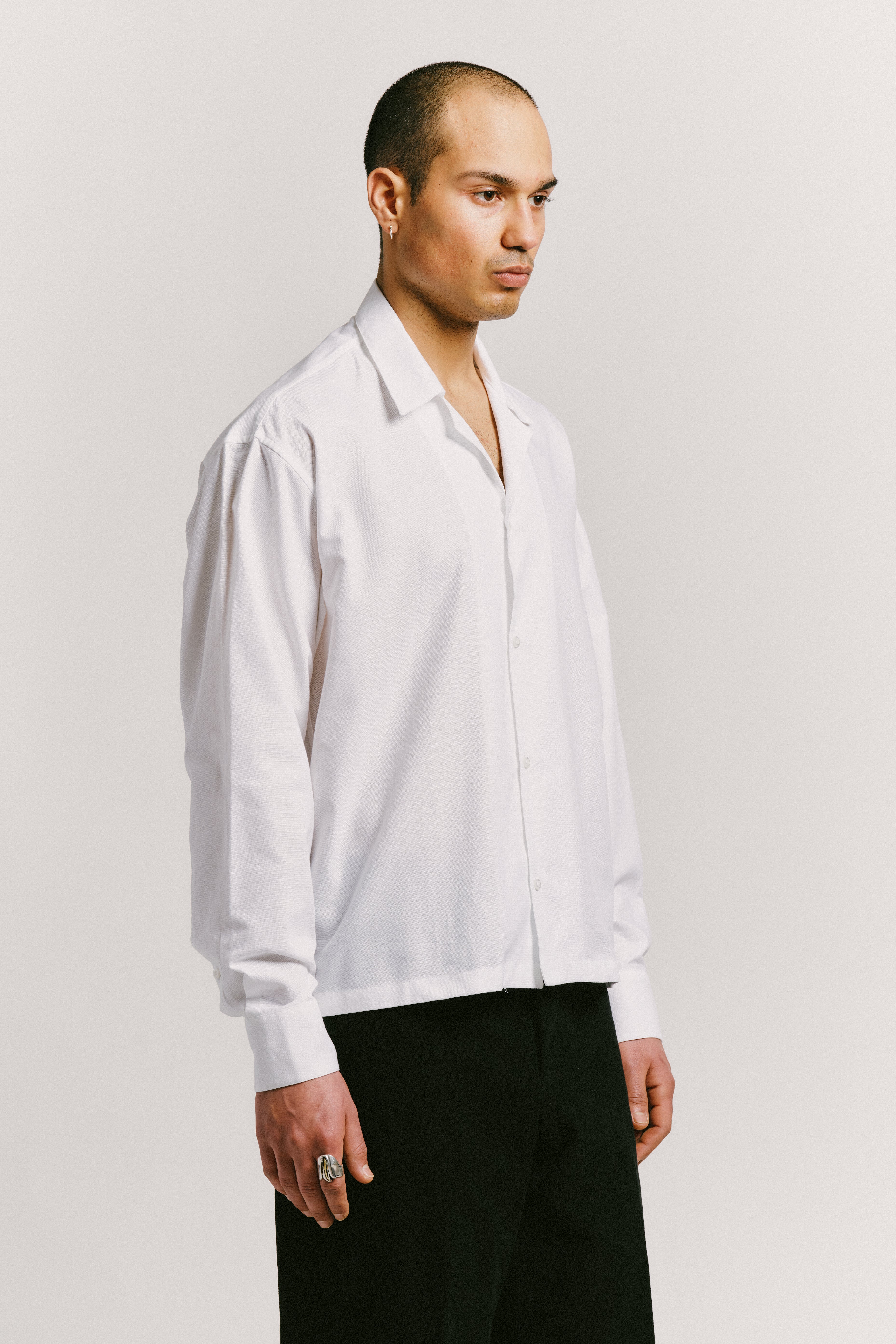 Long Sleeve Camp Collar Shirt