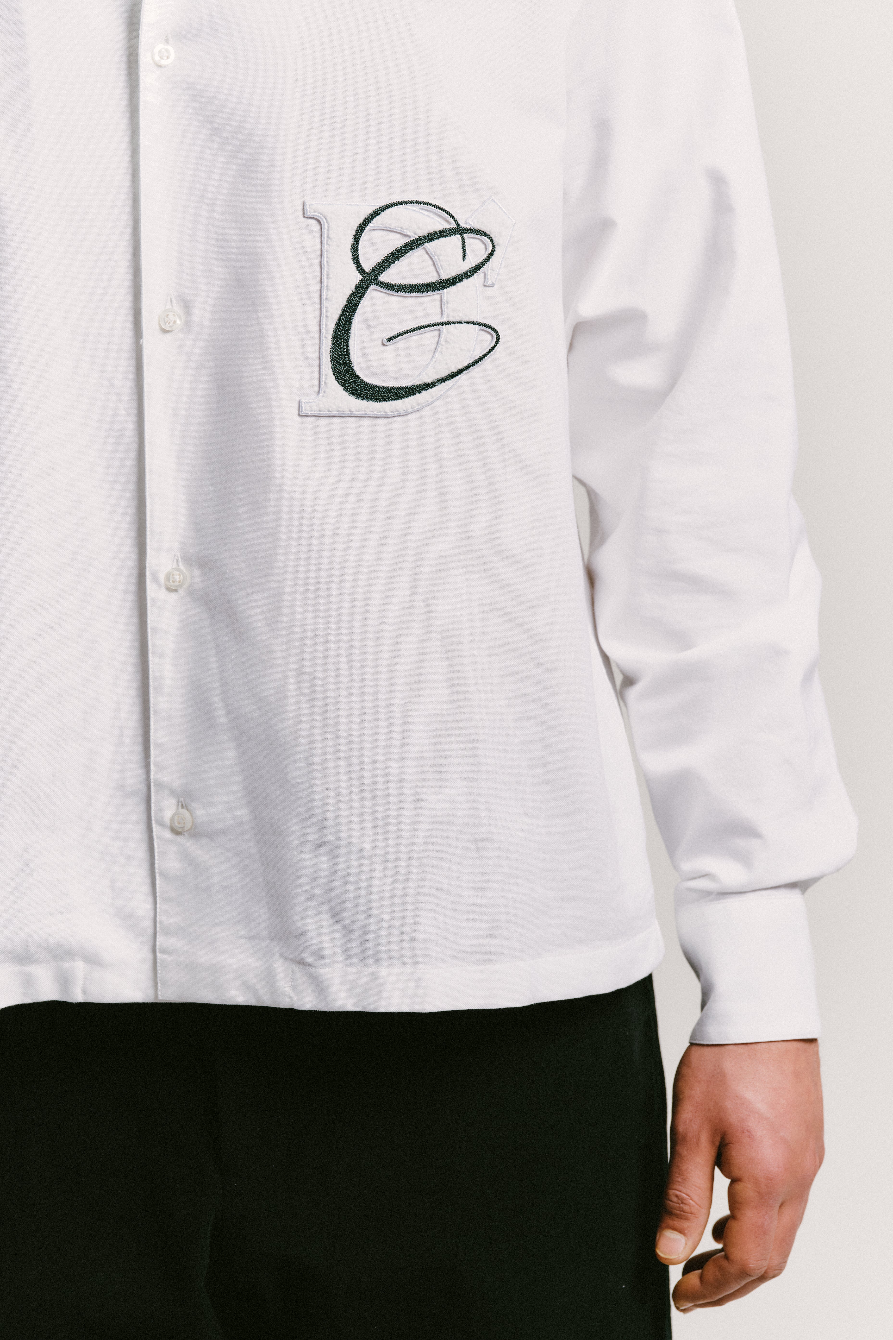 Patched Camp Collar Shirt