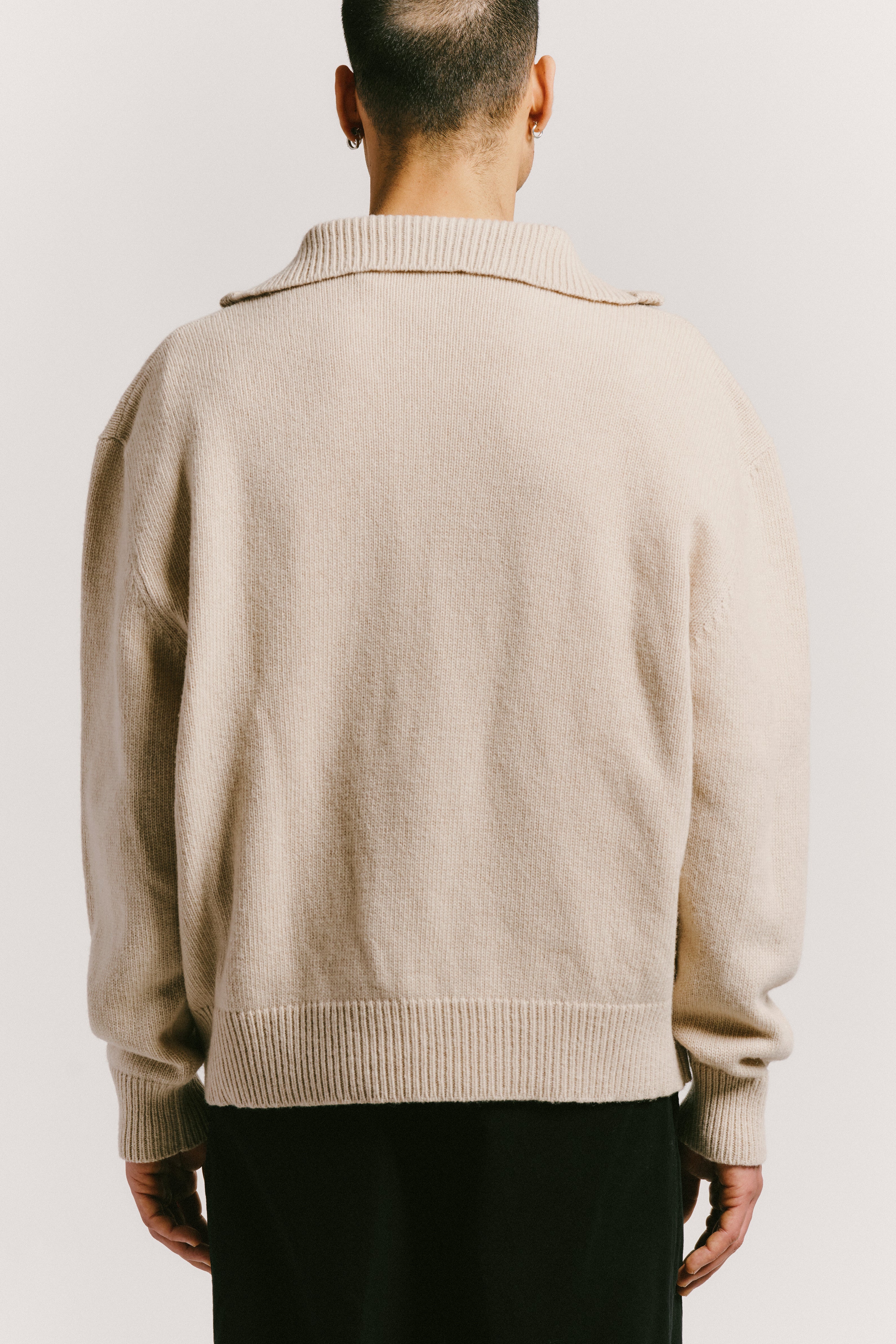 Quarter Zip Knit Sweater